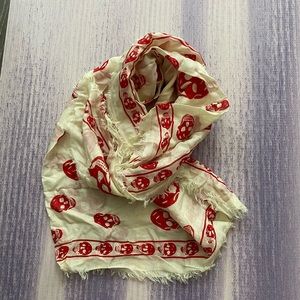 Alexander McQueen Skull-print silk scarf